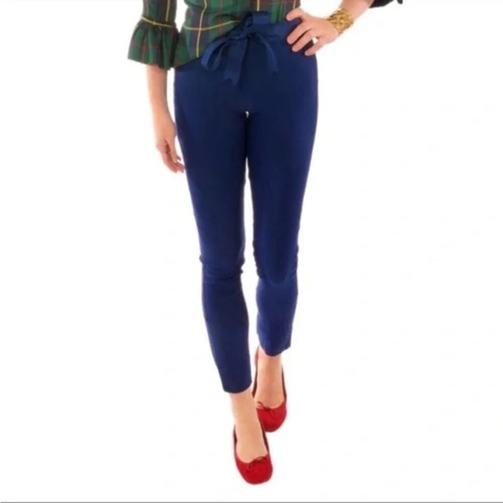 Gretchen Scott Designs Ultra Suede Gripe Less Navy Pants New